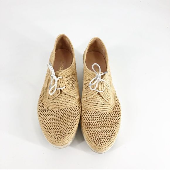 Robert Clergerie Lisa Raffia Derbies Sz 41.5/11.5 - Picture 5 of 9